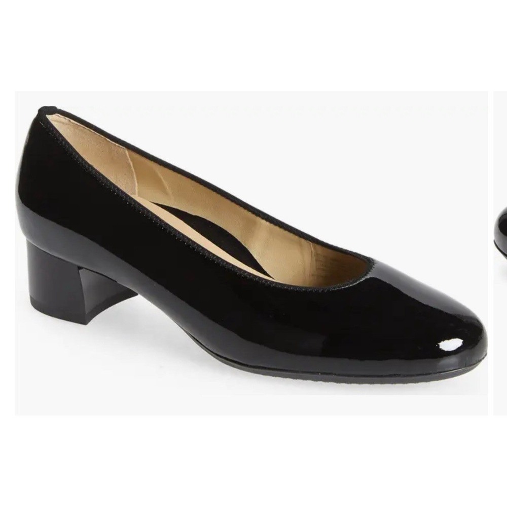 Ara Vivian Pump (Women) Soft Black Patent Size 7.5